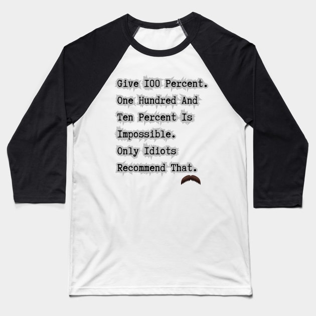 100 Percent Baseball T-Shirt by Spatski